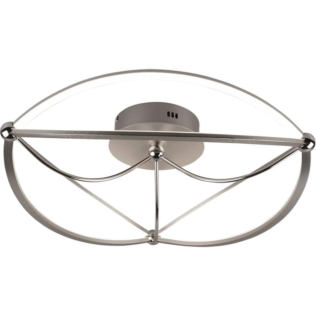 Große Led Deckenleuchte Charivari Silber Matt, Ø 62cm