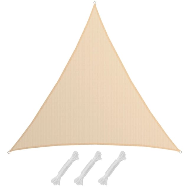 No Brand - Uv Sonnensegel 6x6x6 Hdpe Dreieck Sonnenschutz Überdachung Balkon Garten Beige