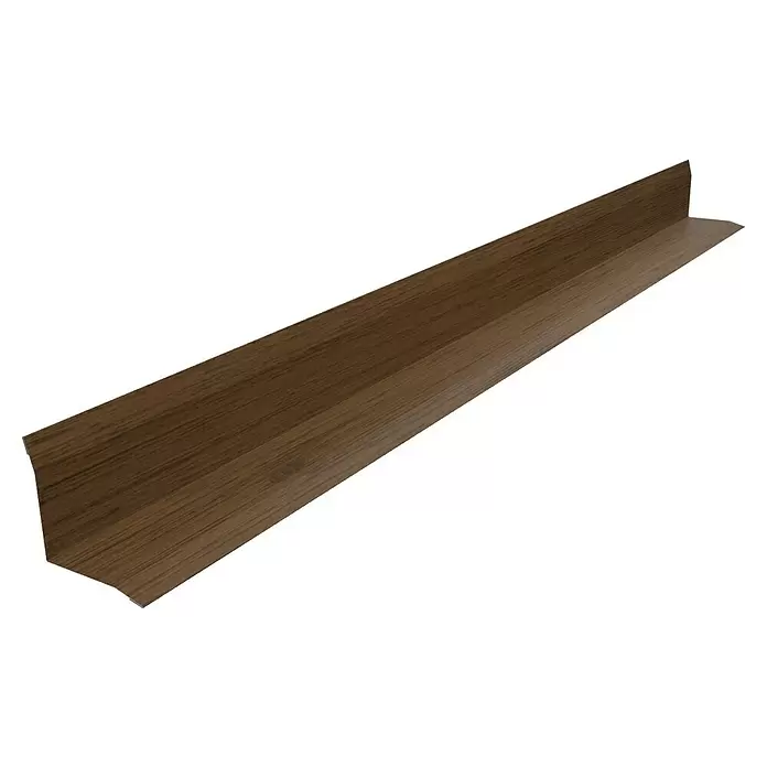 Metdach Inneneck-Profil WP (Nussbaum, Länge: 100 cm, Stahl)
