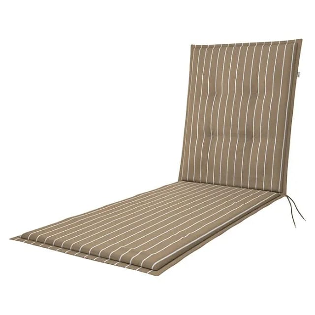 Doppler Liegenauflage Living (L x B x H: 195 x 60 x 6 cm, Kunststoff, Baumwolle, Beige/Weiß)