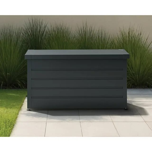 EcoStar Euroline Gartenbox (H x B x T: 72,5 x 136 x 67,2 cm, Anthrazit, Stahl)