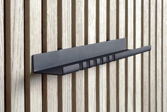 Dolle Schlüsselablage für Akustikpaneele 30 x 6 x 4,4 cm schwarz
