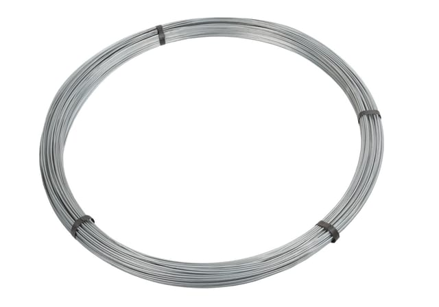 Floraworld Spanndraht verzinkt 200 m x 2 mm silber