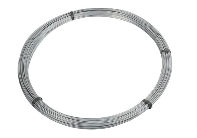 Floraworld Spanndraht verzinkt 280 m x 3,8 mm silber