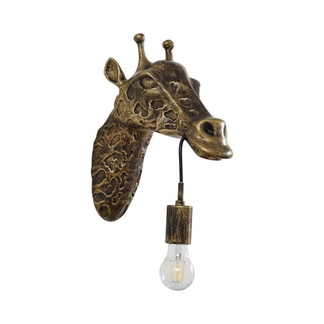 Lindby Wandleuchte Wandlampe Innen Nirvathia 10020780 Design Modern in Gold Messing aus Metall 1-flammig E27 Wohnzimmerleuchte