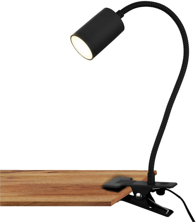 Briloner LED-Klemmleuchte FLEKS Kabelschalter Schwenkbar Schwarz
