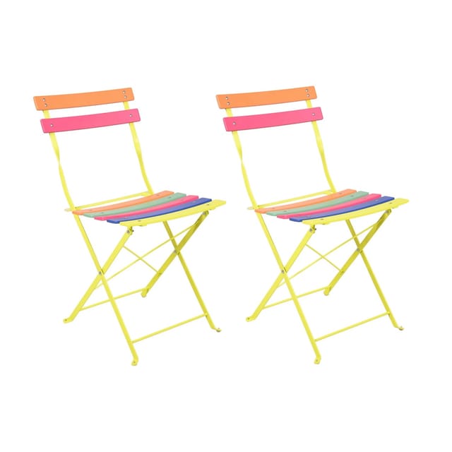 Garden Pleasure Klappstuhl TIVIO Eisen Hellgrün 2er Set
