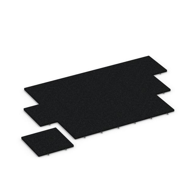 WARCO Fallschutzplatte-110 cm Anthrazit 50 x 50 x 3 cm