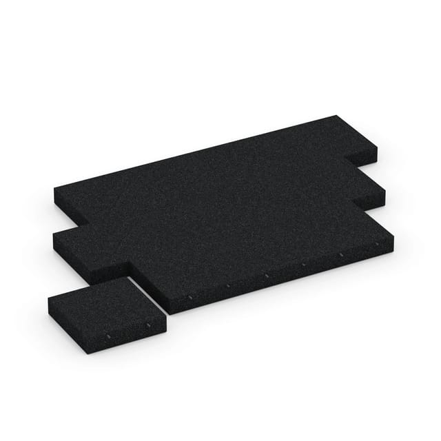 WARCO Fallschutzplatte-300 cm Anthrazit 50 x 50 x 11 cm