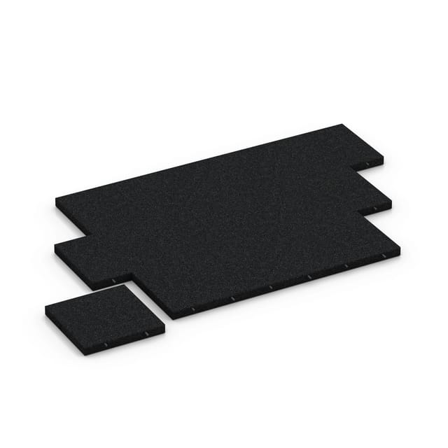 WARCO Fallschutzplatte-180 cm Anthrazit 50 x 50 x 6 cm