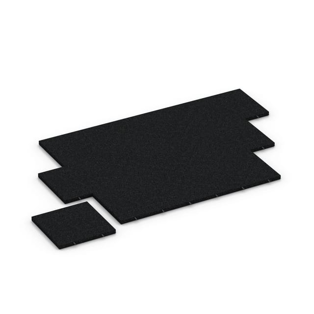WARCO Fallschutzplatte-140 cm Anthrazit 50 x 50 x 4 cm