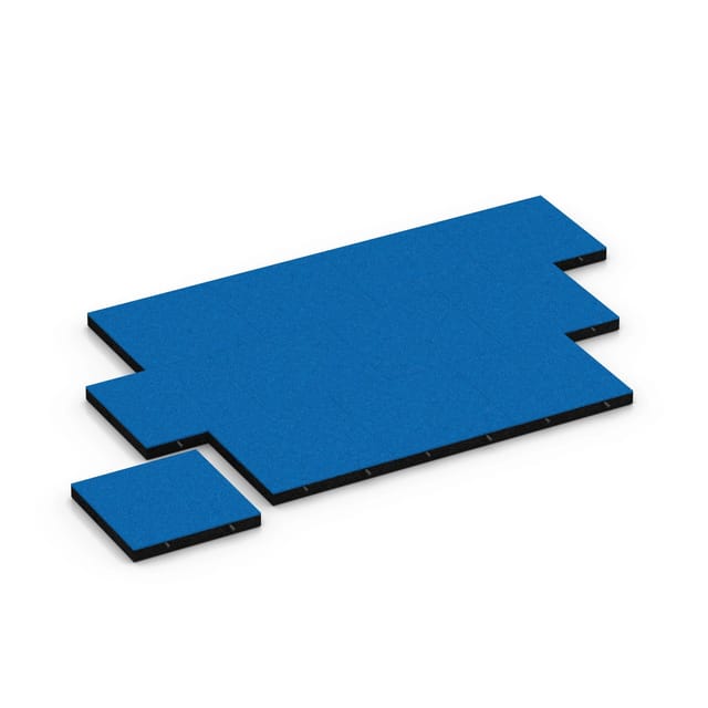 WARCO Fallschutzplatte-180 cm Himmelblau 50 x 50 x 6 cm