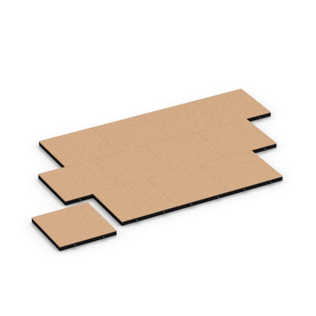 WARCO Fallschutzplatte-150 cm Sandbeige 50 x 50 x 4,5 cm