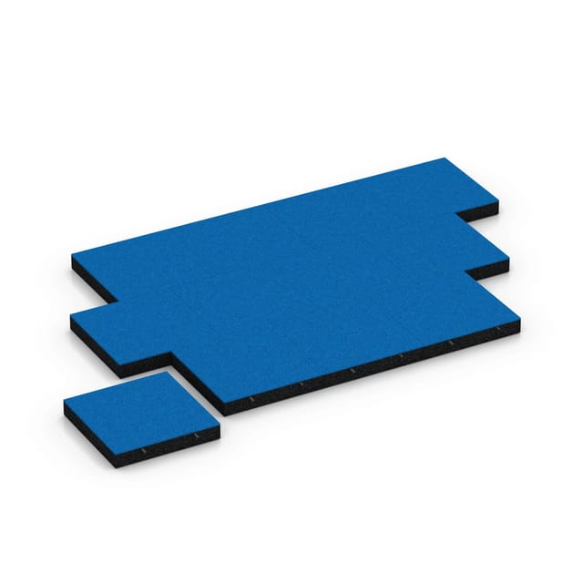 WARCO Fallschutzplatte-230 cm Himmelblau 50 x 50 x 8 cm