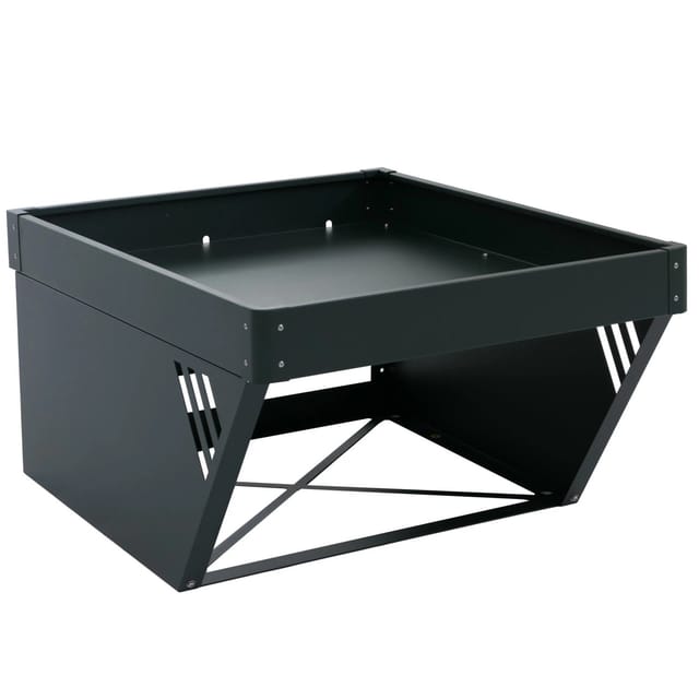 PROREGAL Mähroboter-Garage Mit Pflanzkasten HxBxT 40x60x70cm Dach Unterstand Rasenmäher Metall Grün