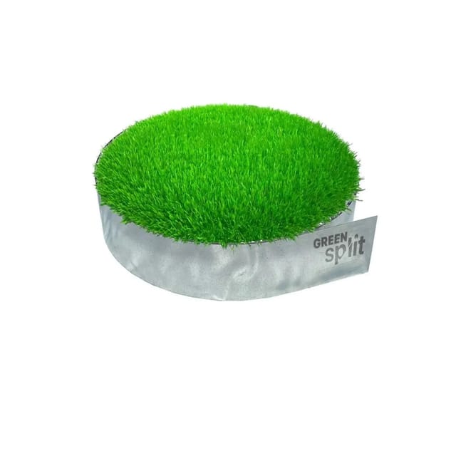 Green-split Rasenkantenband Aluminium-Zink 15 m Länge 15 cm Höhe Silber