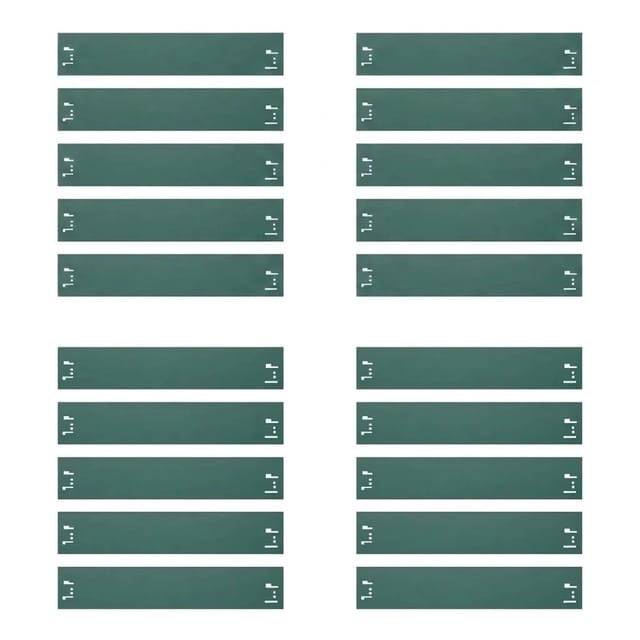 Green-Split Rasenkanten Metall 20er Set 13,5 cm Hoch 24 m Lang