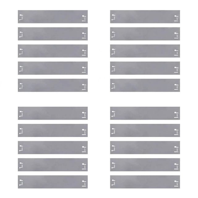 Green-Split Rasenkanten Set 20 Stück Metall 13,5 cm Hoch 24 m Lang