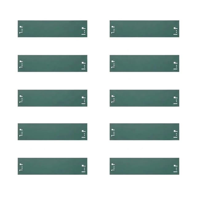 Green-Split Rasenkanten 10er Set Metall 13,5 cm Hoch 12 m Lang