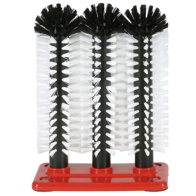 Ich-Zapfe 3-Teilige Gläserbürste Spülgarnitur 3 X 25 cm Schwarz Kunststoff