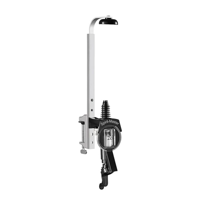 Ich-Zapfe Spirit Master Portionierer Spirituosen Dosierer 2 Cl Anisfest Schwarz Metall mit Regalhalter