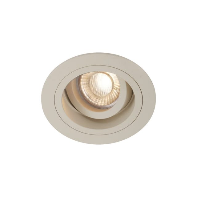 QAZQA Moderner Einbaustrahler Beige GU10 50mm Schwenk und Drehbar Chuck