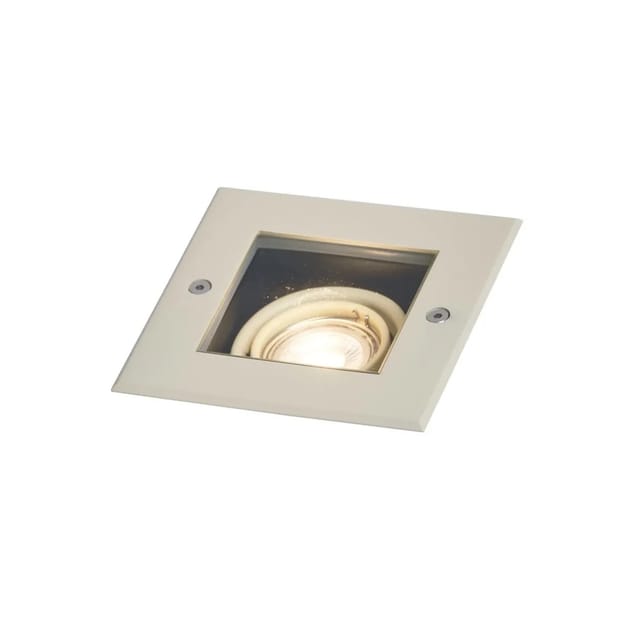 QAZQA Moderner Bodeneinbaustrahler Beige GU10 50mm Dreh und Schwenkbar IP65 Oneon