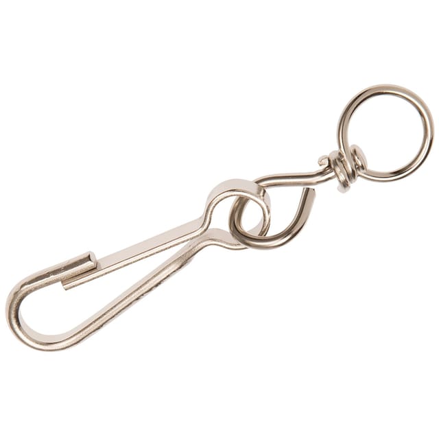 Conacord Simplex-Karabinerhaken mit Wirbel Stahl Länge 40 mm