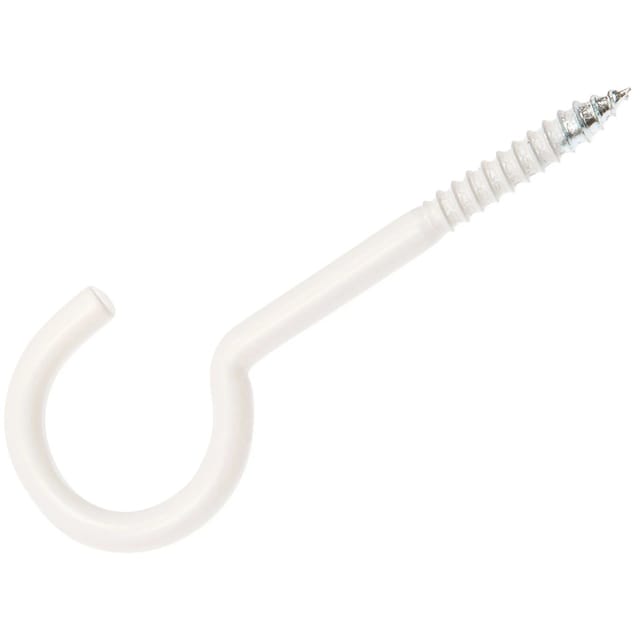 Conacord Wäscheleinen-Haken Stahl Ø 5,9 mm x 65 mm Weiß