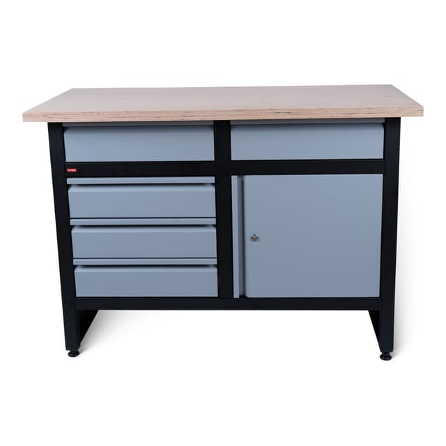 STIER Werkbank Basic, mit 5 Schubladen