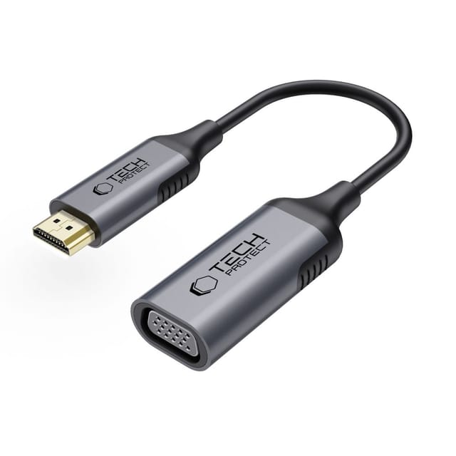 Tech-Protect UltraBoost HDMI / VGA FULL HD 60 Hz Adapter - Black