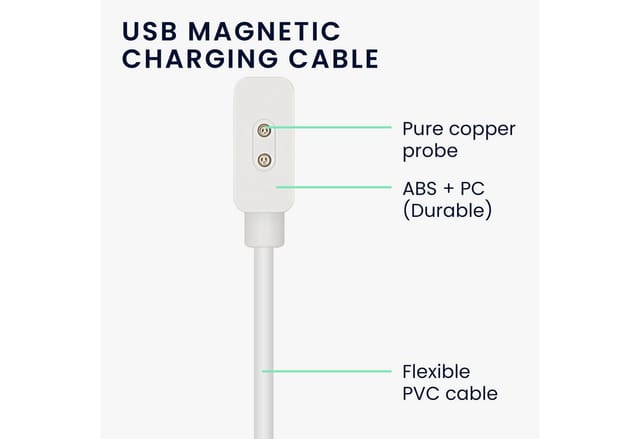 kwmobile USB Ladekabel für Xiaomi Redmi Watch 5 Active / Watch 5 Lite - Charger Smartwatch-Ladekabel, (7.00 cm), USB Lade Kabel für Xiaomi Redmi Watch 5 Active / Watch 5 Lite -