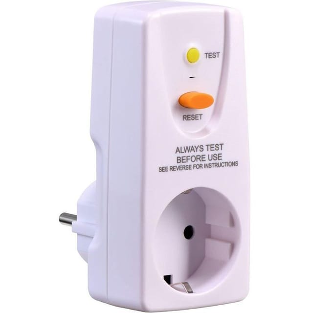 Mehrfachsteckdose Mit 16-a-fehlerstromschutzschalter – Schutz Vor Elektrischem Schlag, 220–250 V, 10 Ma Auslösestrom, Entspricht Französischen Normen