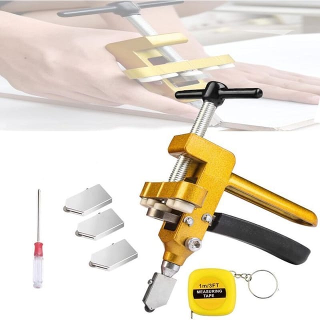 Professionelles 3-in-1-glasschneider-set Mit Wolframkarbidklinge Für Glas, Spiegel Und Keramik