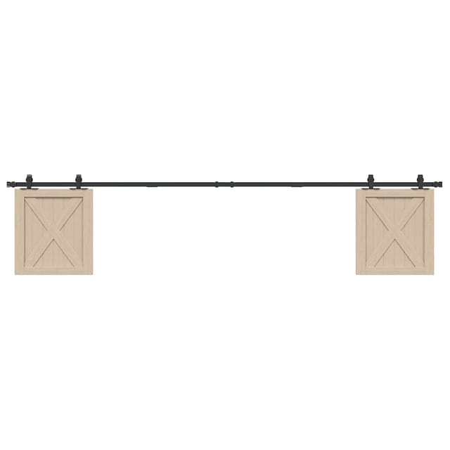 Schiebetürbeschlag Set Für Schranktüren 244 Cm Karbonstahl