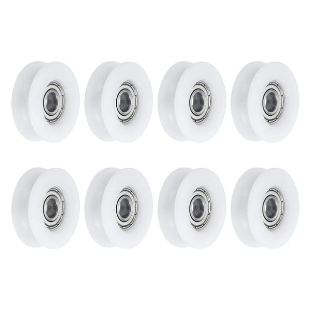 10-teiliges Set: Führungsrollen Aus Nylon/kunststoff Mit Integrierten 608-rillenkugellagern (6 X 30 X 10 Mm)