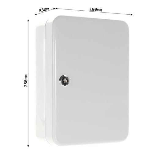 Rottner - Schlüsselbox Sk 10 H250xb180xt85 Mm Lichtgrau Stahl Anzahl Haken 20