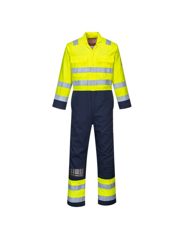 Arbeitshose Hi-vis Bizflame Gelb/navy 3xl