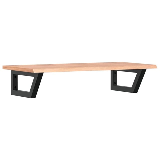 Vidaxl Waschtischplatte Mit Halterung Stahl Und Massivholz Eiche