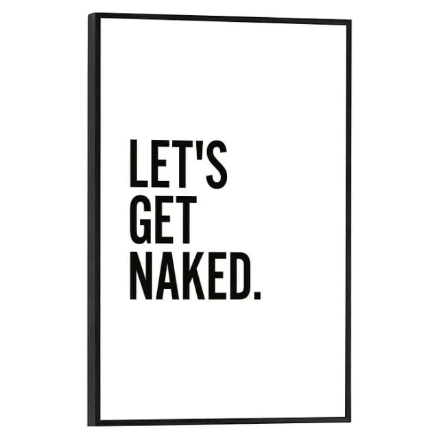 Reinders Bild Slim Frame Black (Let´s Get Naked, B x H: 20 x 30 cm)