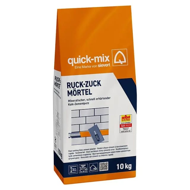 Quick-Mix Kalkzementputz Ruck Zuck Mörtel (10 kg)