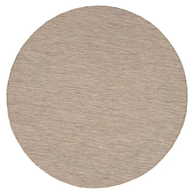 Outdoor-Teppich Relax (Beige, Durchmesser: 120 cm, 100 % Polypropylen)