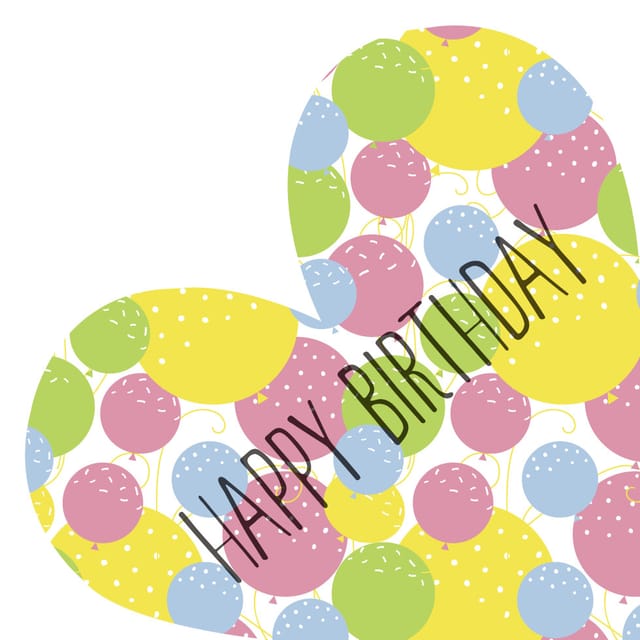 Duni Servietten silhouettes airlaid birthday heart 33 x 33 cm - 12 Stück