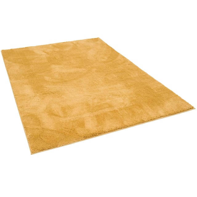 Pergamon Luxus Super Soft Hochflor Langflor Teppich Silky Curry 140x200cm
