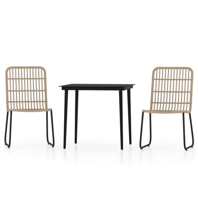 vidaXL 3-Tlg Garten-Essgruppe Eichen-Optik 3099173