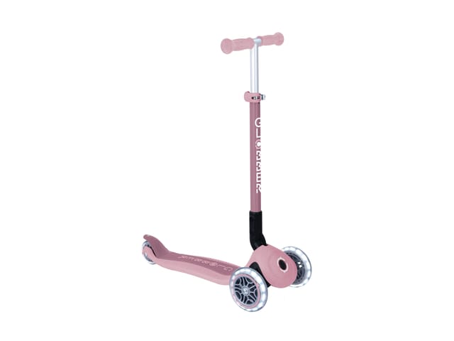 Globber Primo Foldable Lights Tretroller 120/80 mm ABEC 5 3-Rädrig Höhenverstellbar LED-Rollen Beere