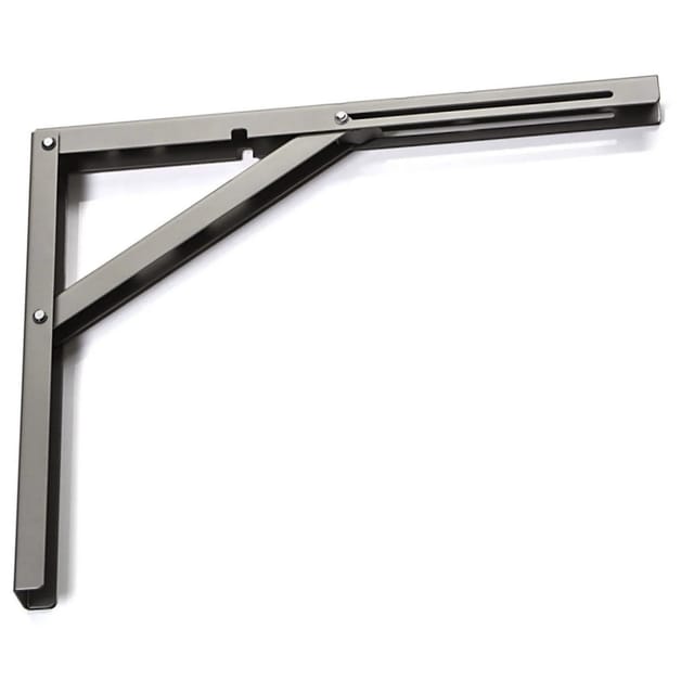 SOTECH Klappkonsole 390 x 300 mm Edelstahloptik Matt Tragkraft 120 kg Pro Paar