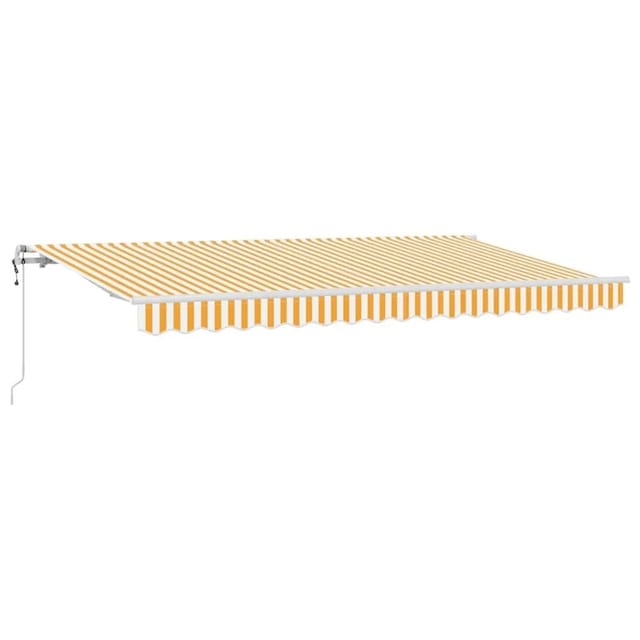 vidaXL Einziehbare Markise Gelb 350 x 200 cm Stoff 3329647