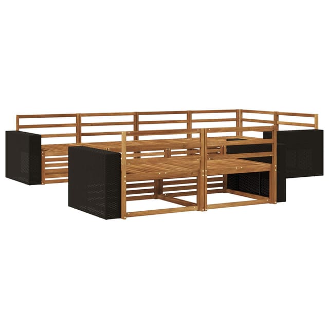 vidaXL Outdoor-Sofagarnitur 7 Stk Natur 3383482
