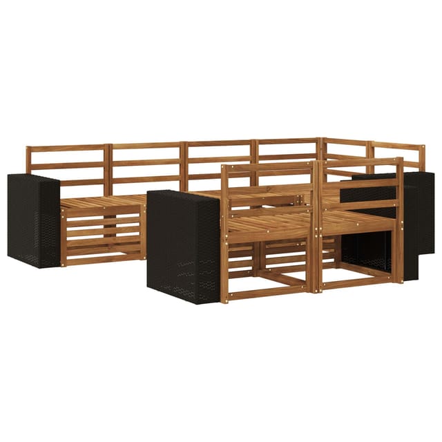 vidaXL Ecksofa Set 7 Stk Natur 3384480